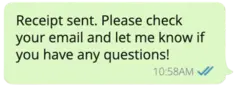 Agent message