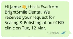 Agent message