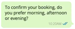 Agent message